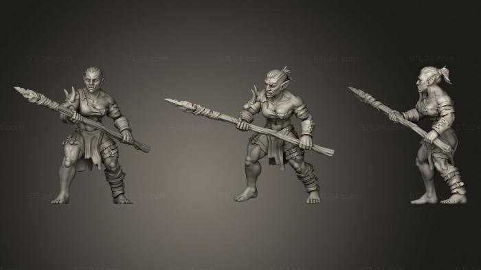 Military figurines (Orc 3, STKW_1590) 3D models for cnc